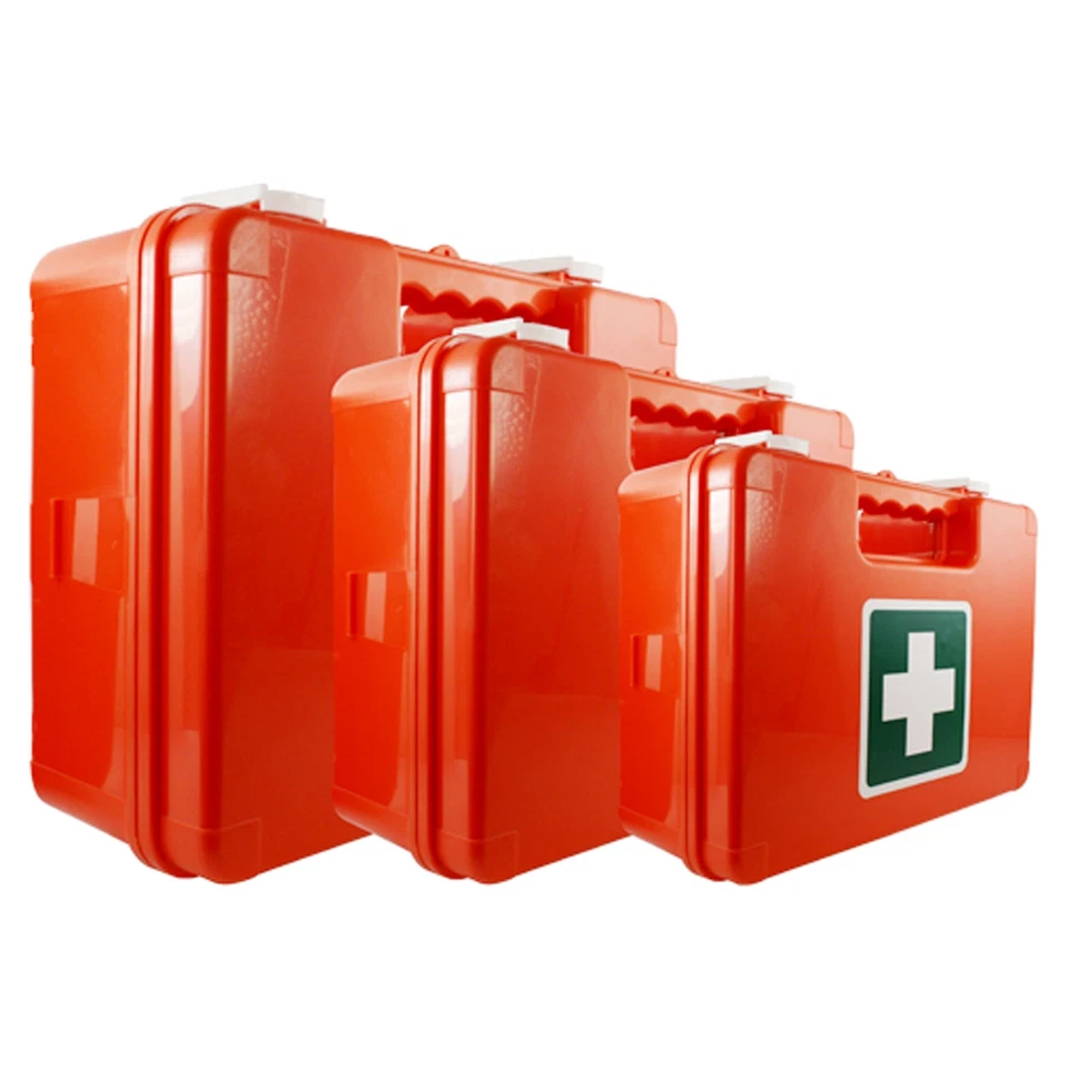 SANISMART Erste Hilfe Kasten Verbandkasten mit Wandhalterung leer in 3 Größen Betriebsverb