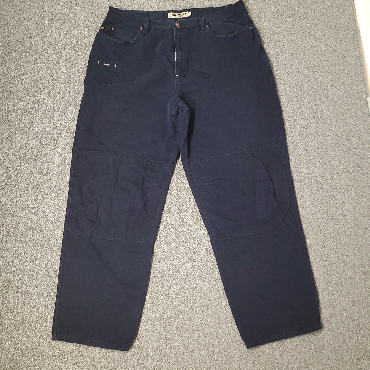 MECCA Workwear Divion Authentic DNM Mens 38.5x 32.5 Ibizia Double Knee Blue Pant