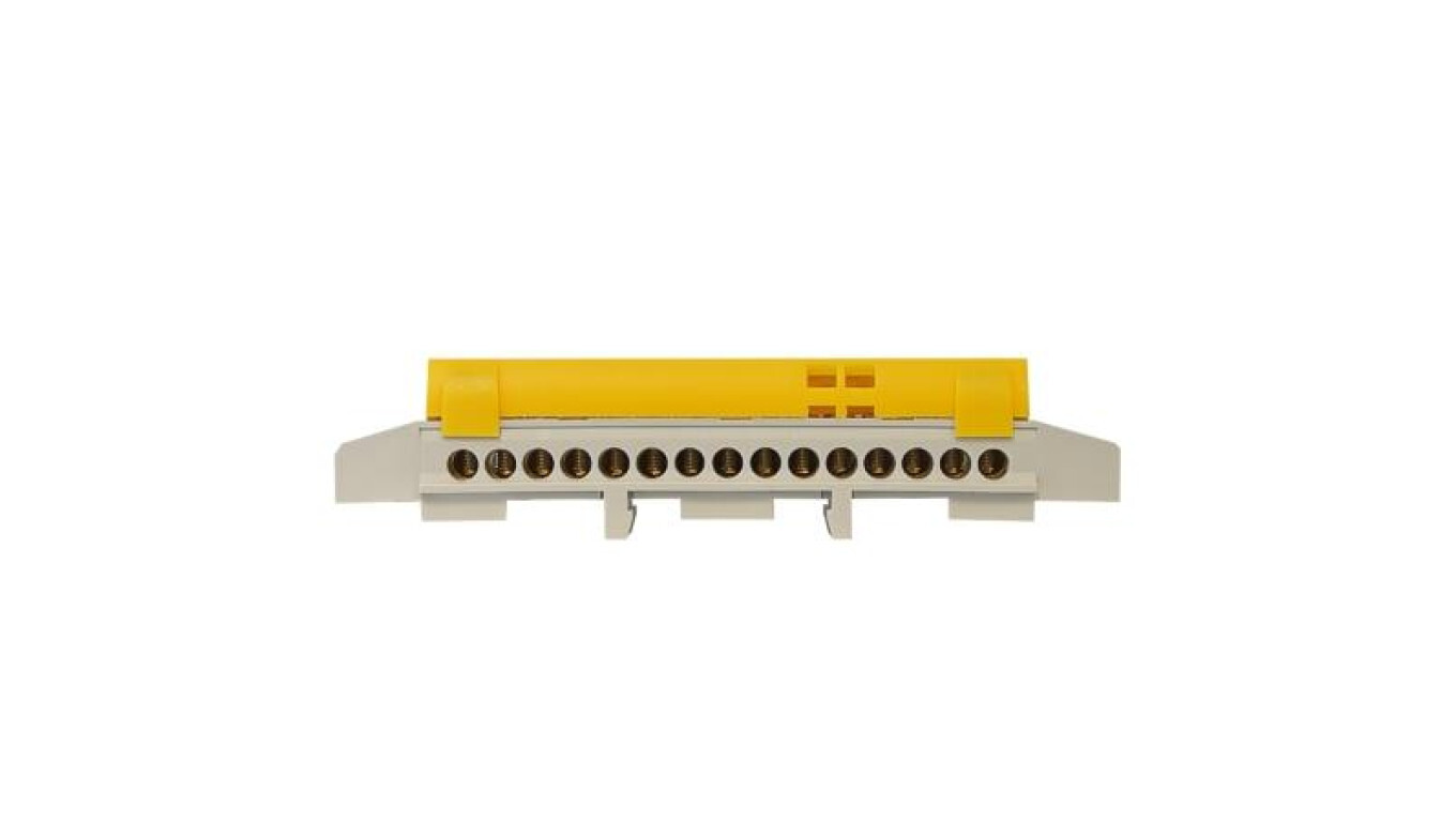 15-way yellow TH35 IP20 E.4175 rail terminal block /T2UK