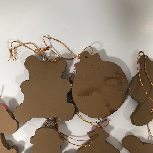 Lot Of 9 Ginger Bread Cookie Christmas Ornaments 2.5in Bear Tree Snowman Santa - Picture 11 of 16