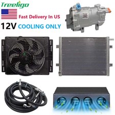 12v Cooling Air Conditioning Universal Car Truck Underdash Ac Compressor Kit 12v Cooling Air Conditioning Universal Car Truck Underdash Ac Compressor Kit