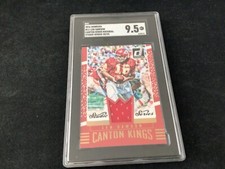 2016 Panini Donruss Canton Kings Material Studio Series Len Dawson 20/25 SGC 9.5