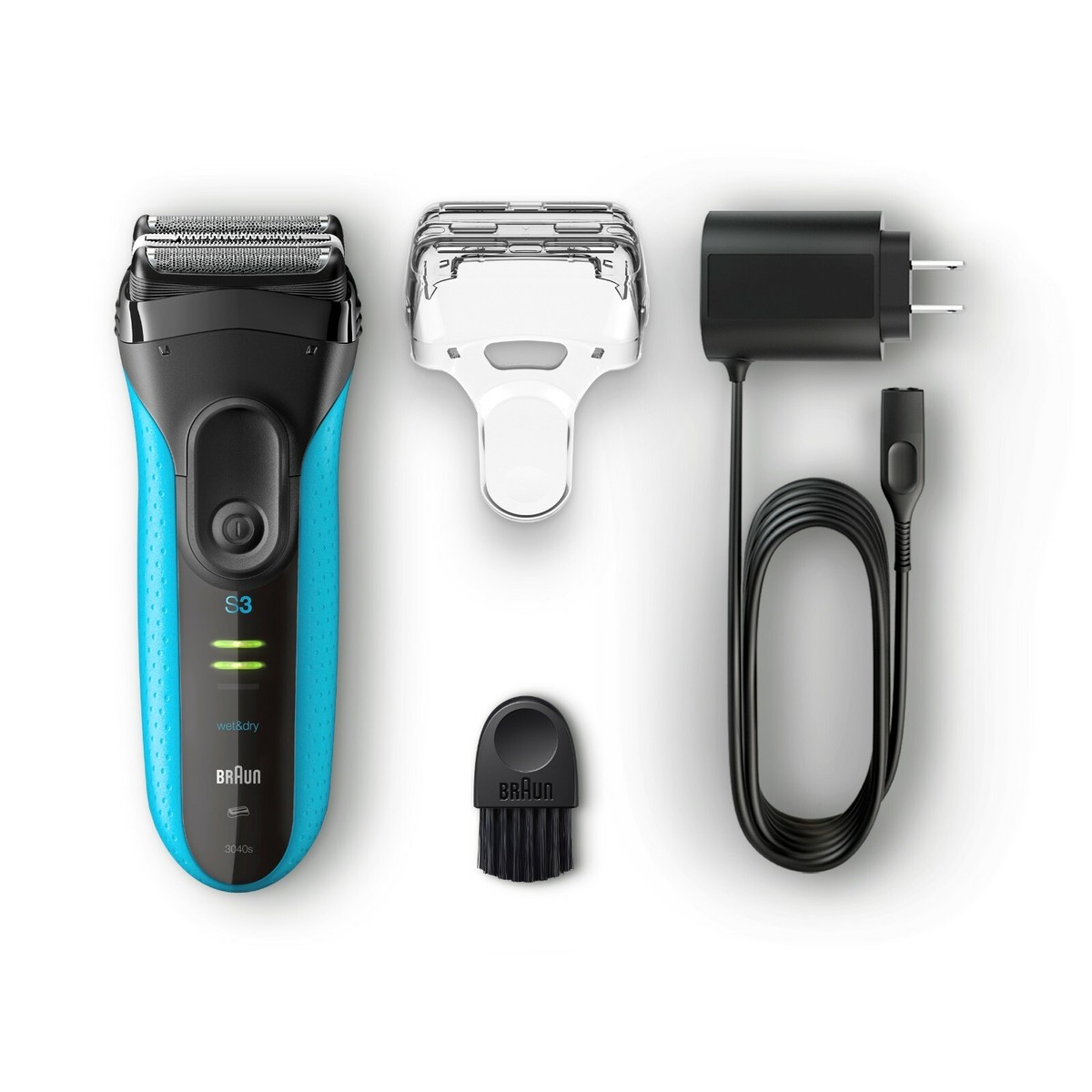 BRAUN Series3 ProSkin 3050cc 洗浄機付き 美品 Braun Series 3 ProSkin MEN'S ELECTRIC SHAVER / FOIL RAZOR Wet