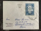 1954 Saar Germany airmail First Day cover to France # 247 FDC