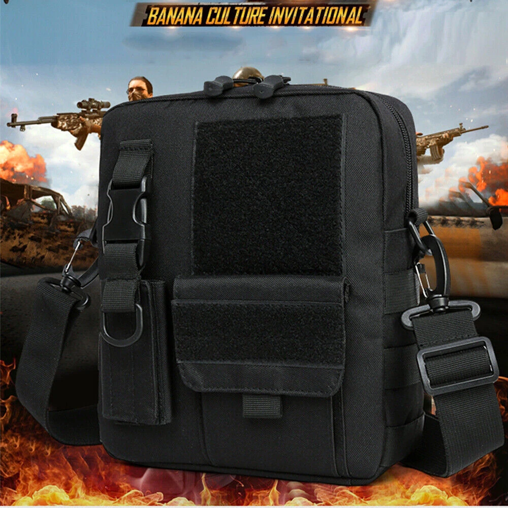 Mens Messenger Bag Tactical Shoulder Bag Outdoor Travel Bag Purse