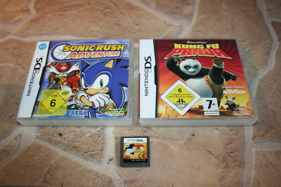 3x nintendo ds / 3ds spiele : SONIC RUSH + KUNG FU PANDA 1 + 2 
