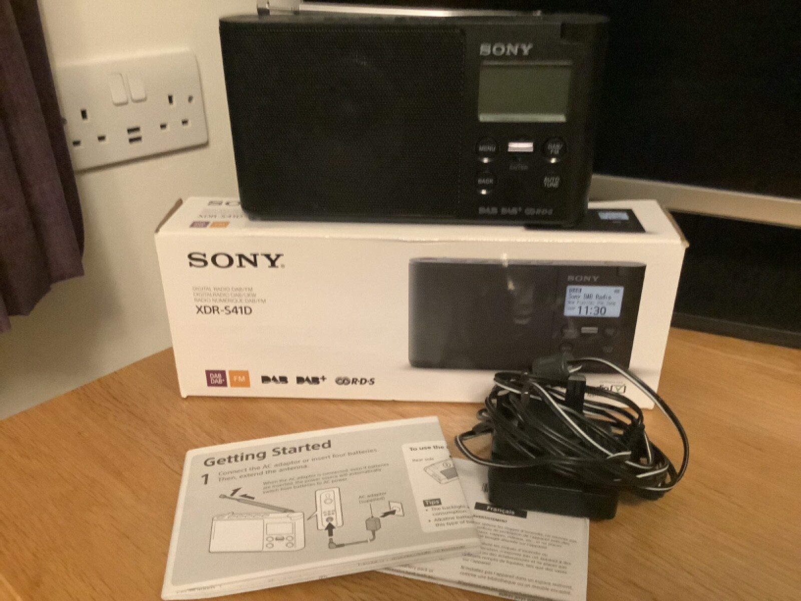 Sony XDRS41D Portable DAB/DAB+/FM Digital Radio Black 4548736053953