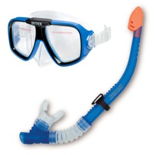 INTEX Schnorchel Tauch Set Reef Rider Blau Tauchmaske Taucherbrille + Schnorchel