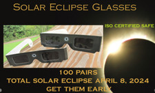 Solar Eclipse Glasses Sale 100 Pack NEW 2024 TOTAL Eclipse US Seller ISO CE