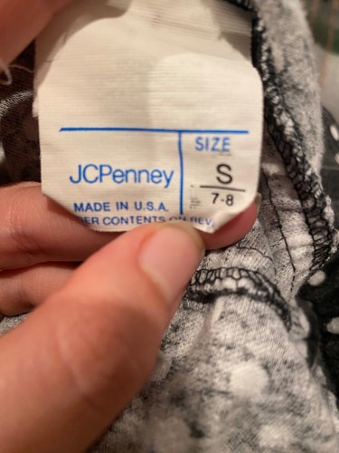 Vintage outfit from 1980s size 7/8 from JC Pennys Long sleeved top and skirt - Picture 8 of 8