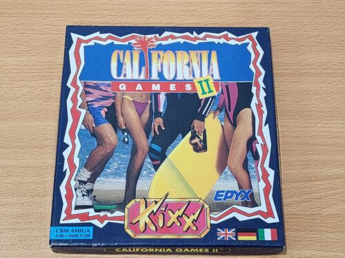 CALIFORNIA GAMES II Commodore AMIGA Boxed Complete Classic Multi Game Epyx Kixx - Zdjęcie 1 z 3