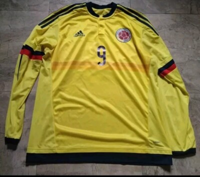 Adidas Colombia home soccer jersey 2014 Falcao #9 size XL | eBay