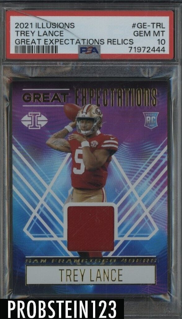 Trey Lance Panini Illusions Great Expectations Relics #GETRL Base