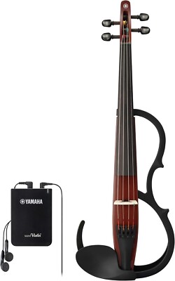 YAMAHA Silent Violin YSV104BR Basic Model with earphones Brown New