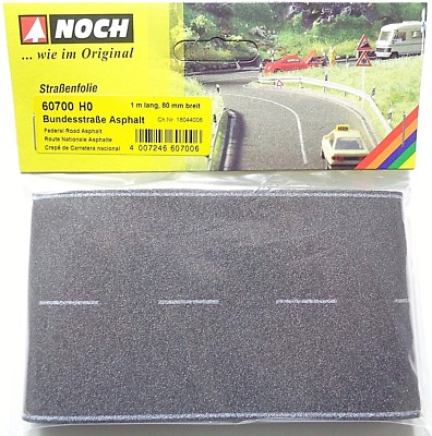 Noch 60700 Fondo Strada Federale In Miniatura Scala HO (1/87) - Rotolo Da 1 Metro, Larghezza 80 Mm, Per Diorami E Plastico Ferroviario