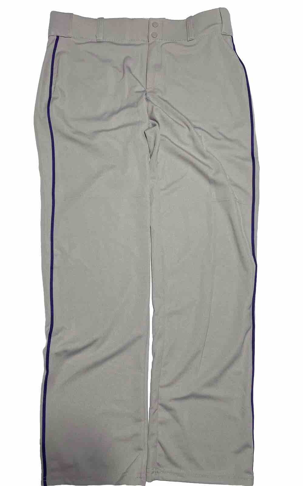 Alleson Athletic Men's XL 3840" x 33" Gray 2 Snap Elastic Waist