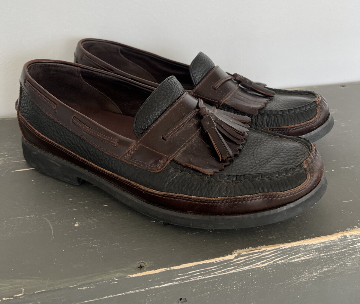 Sperry Top Sider Seaport Loafer Collection Navy Blue & Brown  display picture 3