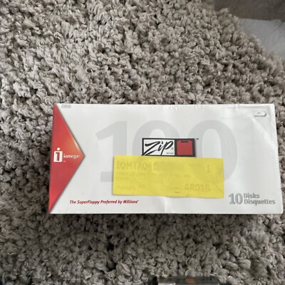 Iomega Zip Disk 100 MB PC Formatiert Versiegelt 10er Pack Box