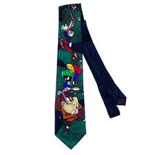 Looney Tunes Golf Tie Mania 1995 Tasmanian Devil Bugs Bunny Marvin Wile E Vtg