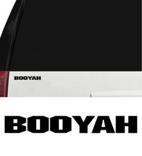 BOOYAH Fishing Baits Outdoor Sports Vinyl Die-Cut Peel N' Stick Decal Black