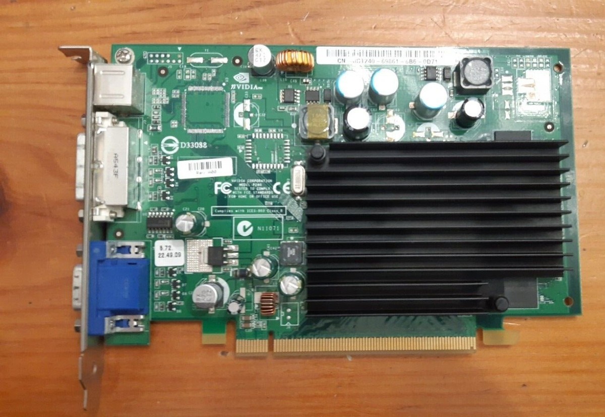 専用　Sサイズ NVIDIA P280 128MB DELL CN-0DT240-69861 VGA DVI VIDEO Tested
