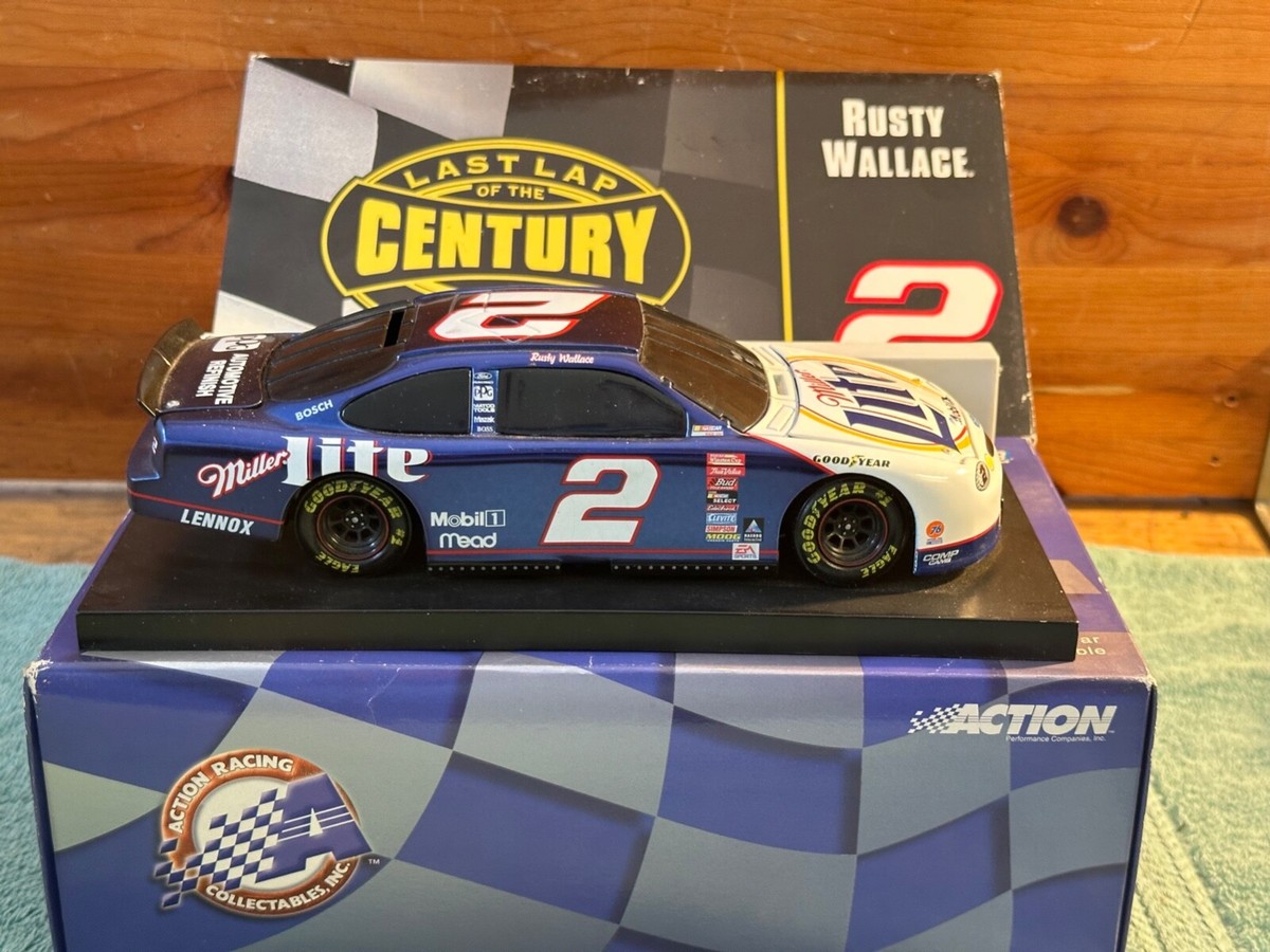 (未使用品) Rusty Wallace Miller #2限定5000台 14 Action Rusty Wallace #2 Miller Lite Last Lap Of The Century 1:24