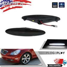 Smoke White LED Front OR Rear Bumper Side Marker Light For 2002-2010 Lexus SC430