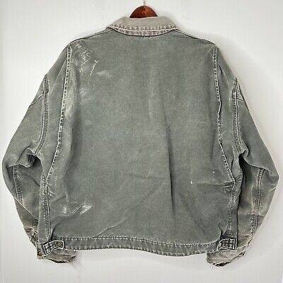 Carhartt J97 MOS Green Blanket Lined Detroit Jacket Made USA Carhartt J97 MOS Green Blanket Lined Detroit Jacket Made USA