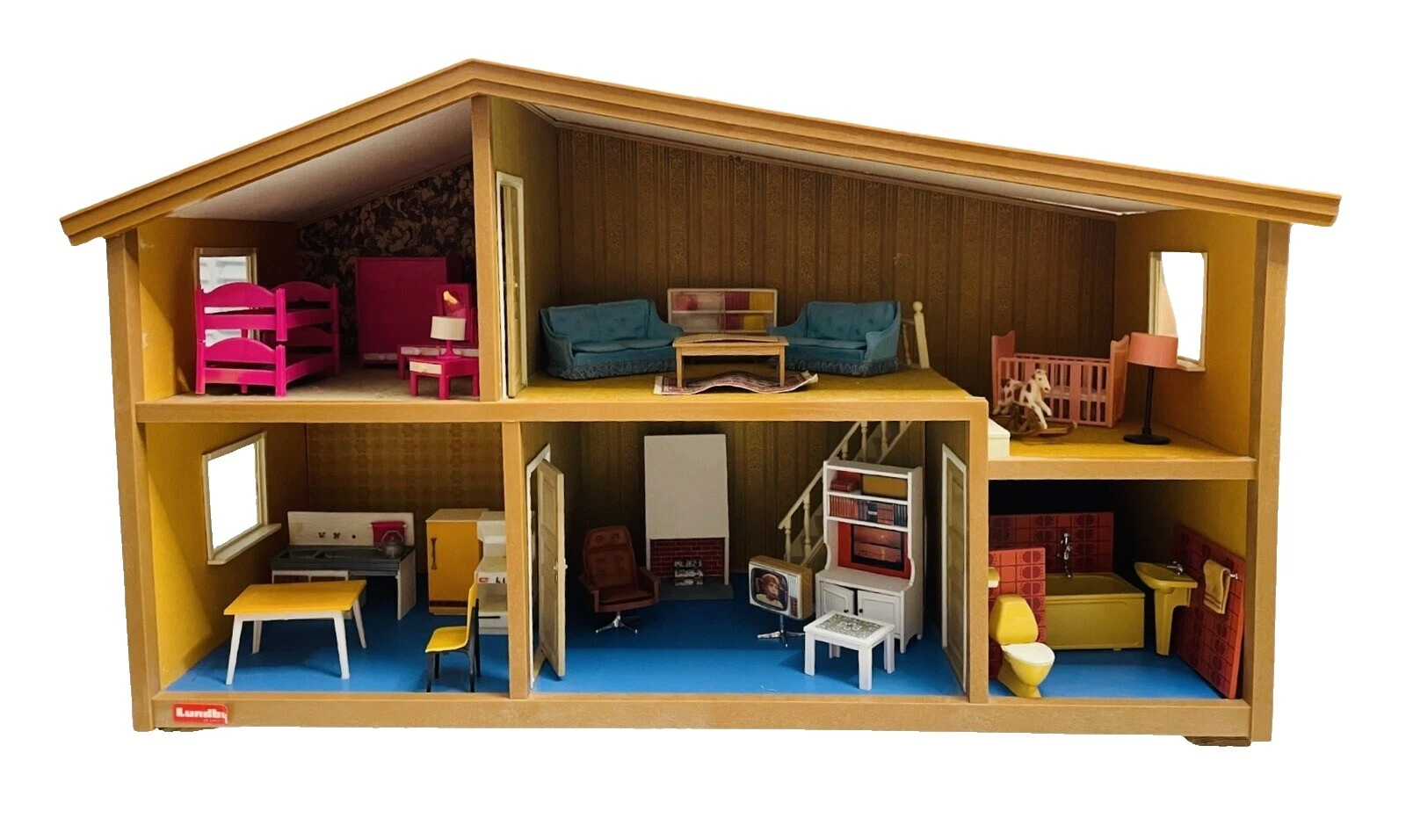 Cajas de madera para casas de muñecas y habitación Lundby