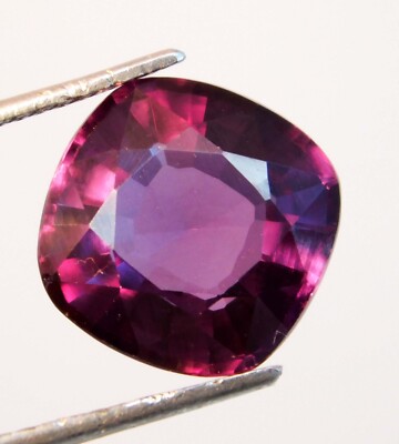Certified 9.00 Ct Natural Color-Change Benitoite Cushion Cut AA+ Loose Gemstone