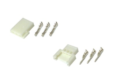 2.0mm 3-Pin Male Female Connector Housing Terminal Crimps Part PCB board 50 Set