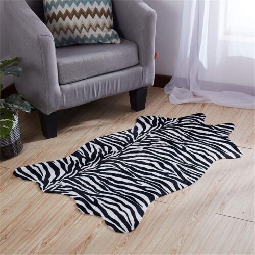 Area Rug Faux Zebra Print Rug Animal Rug/Mat/Carpets for Home,Living Room, Of...