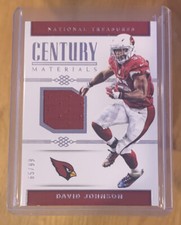 2017 Panini National Treasures Century Materials David Johnson #65/99 Cardinals