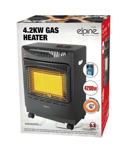 4.2KW CALOR 7kg GAS PORTABLE CABINET HEATER FIRE HEATING WINTER REGULATOR  HOSE | eBay