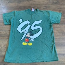 Vintage S/M Disney Designs Single Stitch T-Shirt Mickey Mouse 1995 GRAPHIC 90s