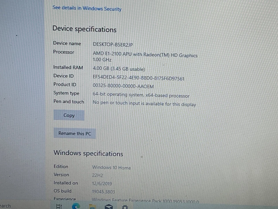 Toshiba Satellite C55D-A5170 15.6" AMD E1-2100 4GB 120GB HDD - Keyboard Problem - Image 3 of 4