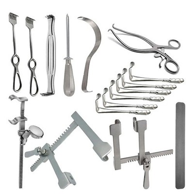Retractor Instrument Laparotomy Orthopedic Surgical Instruments Set Of 17 Pcs