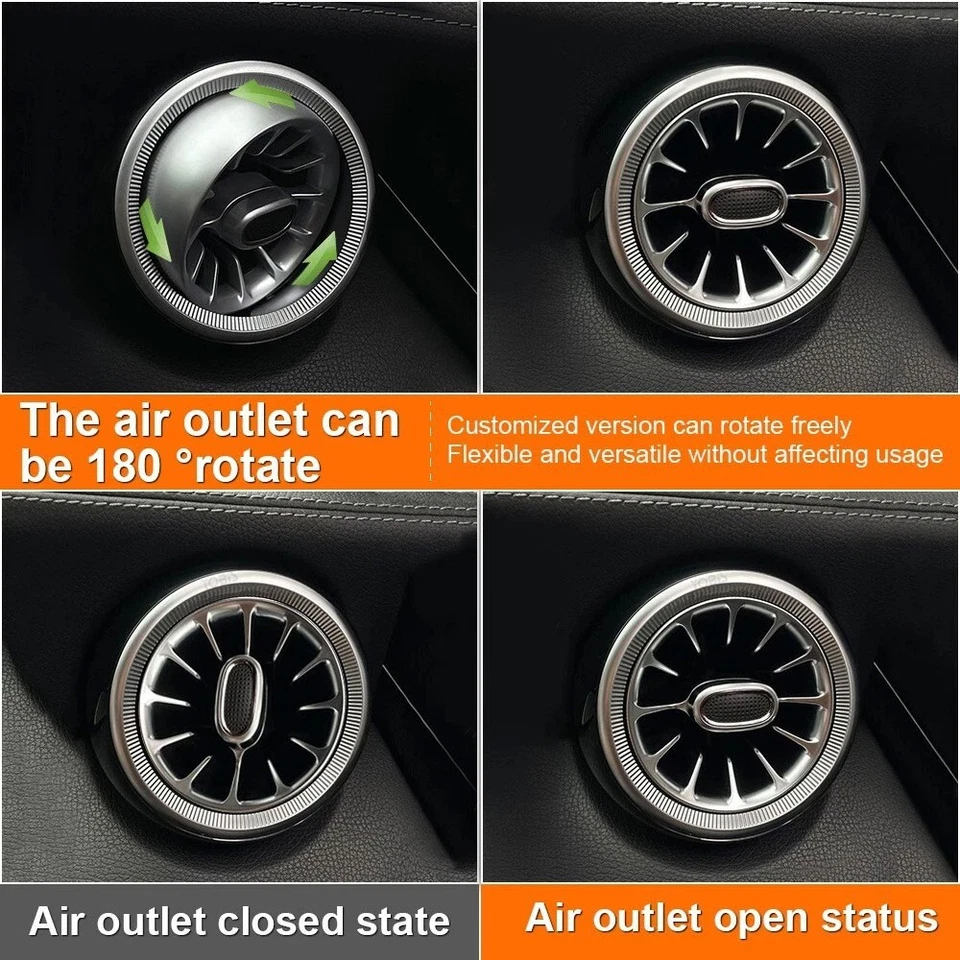 Front Air Vent 64 Color Ambient Light Kit For Mercedes E-Class W213 2016-2023 - Image 2 of 4