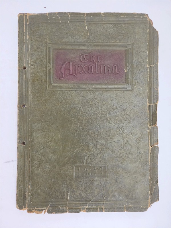 1929 antique READING pa HIGH SCHOOL YEARBOOK ARXALMA ads art FRANCESCO LAPI 