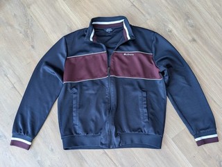 CHAQUETA PARA HOMBRE BEN SHERMAN AZUL MARINO CREMALLERA COMPLETA TALLA GRANDE EXCELENTE ESTADO VER FOTOS/INFORMACIÓN