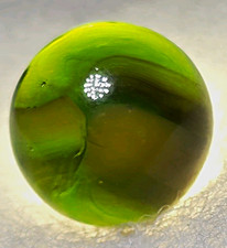 MARBLE KING 'Transparent Green Hornet  Variant' .60" Vintage Marble MINT 🐝 