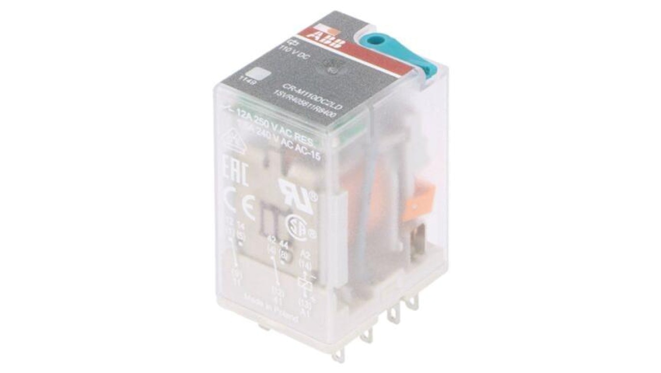 Electromagnetic Relay, DPDT, Voltage 1SVR405611R8400