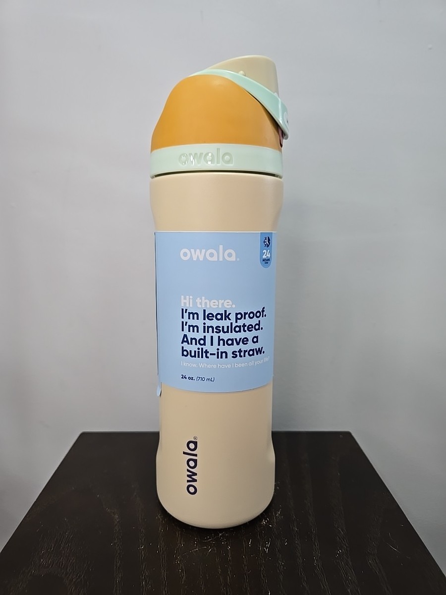 Owala FreeSip Stainless Steel Water Bottle / 24oz / Color: Water