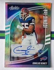 2025 Panini Absolute Cornelius Bennett Iconic Ink 123/199 Auto #II-CBT Bills