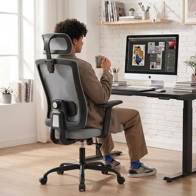 Office Chair Ergonomic Computer Desk Chair, 330 LBS Home Mesh Office Desk Chairs