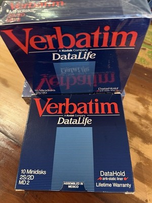 Verbatim DataLife MD2-D 5.25 Floppy Diskettes 360KB DS/DD (2) 10 Pack