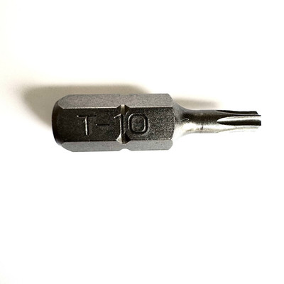 T10 Torx Insert Bit 1-inch length