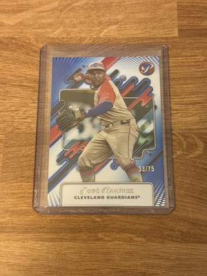2025 Topps Pristine Jose Ramirez Blue Refractor /75 Guardians