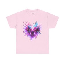 GIRL FASHION CASUAL OUTFIT; Heavy Cotton Tee - Colorful Love Shirt,New Design