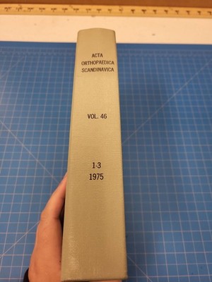 Acta Orthopaedica Scandinavica Vol 46 No 1-3 1975 Bound Medical Journal Book